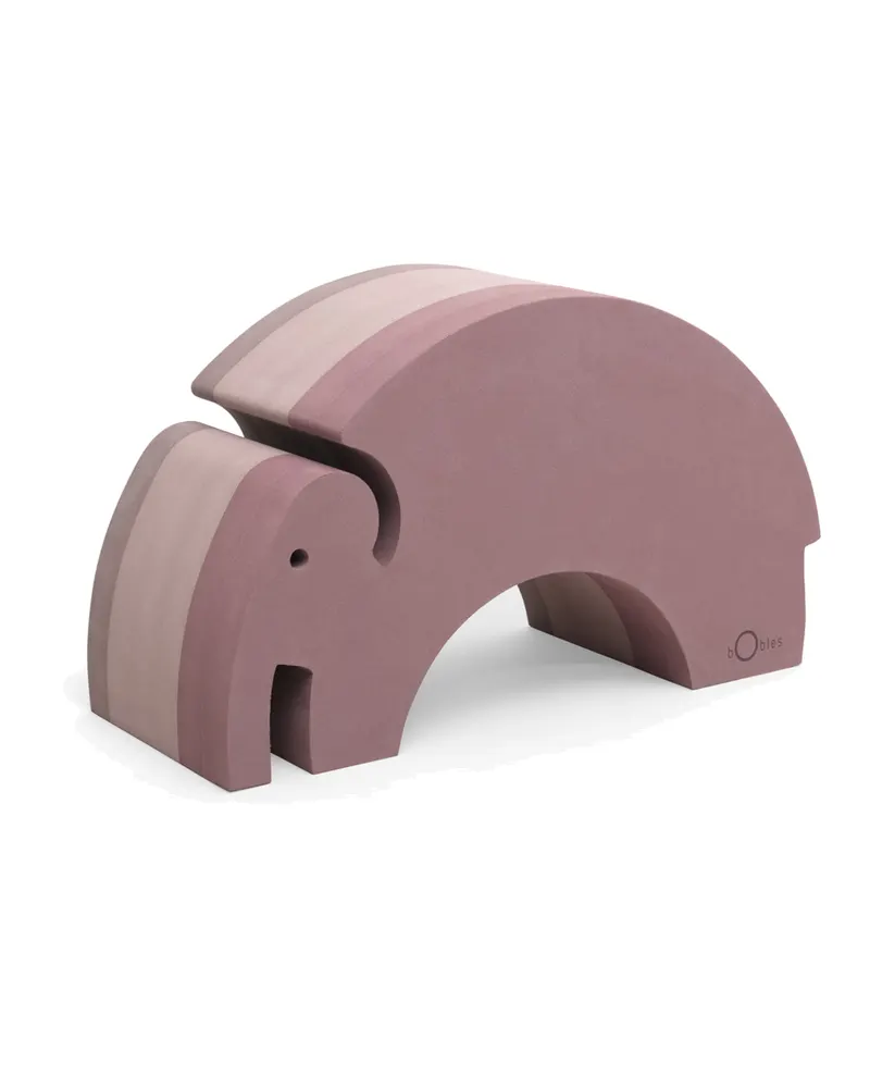 Tumbelelement Elephant L aus EVA-Schaumstoff, Vintage-Rosa