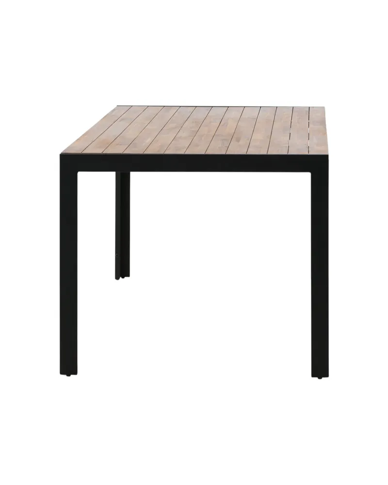 Bois Gartentisch mit Akazienplatte und Aluminiumgestell, Ansicht 4
