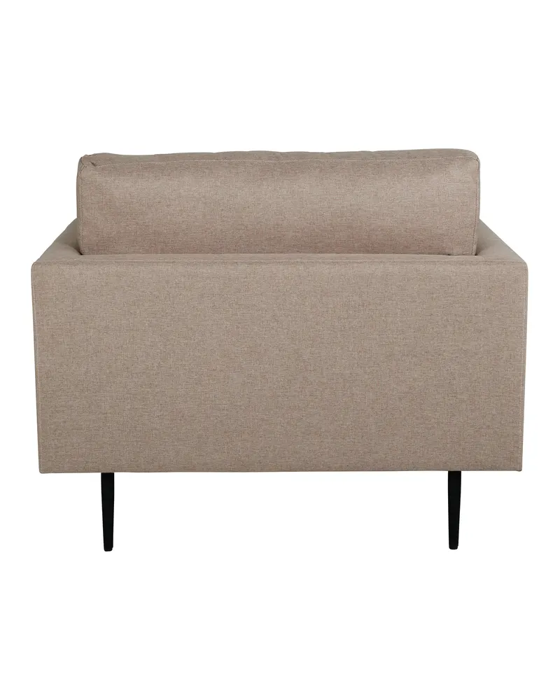 Boom Sessel mit schlanken Stahlbeinen in Braun, Gestell Schwarz, Polyester, Ansicht 5