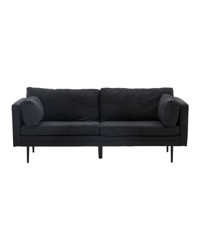 Boom Sofa mit Stahlbeinen in Schwarz, Polyester, Ansicht 1