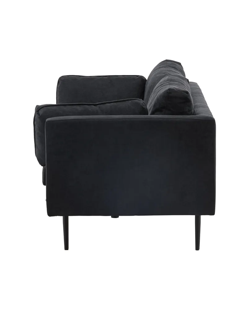 Boom Sofa mit Stahlbeinen in Schwarz, Polyester, Ansicht 8