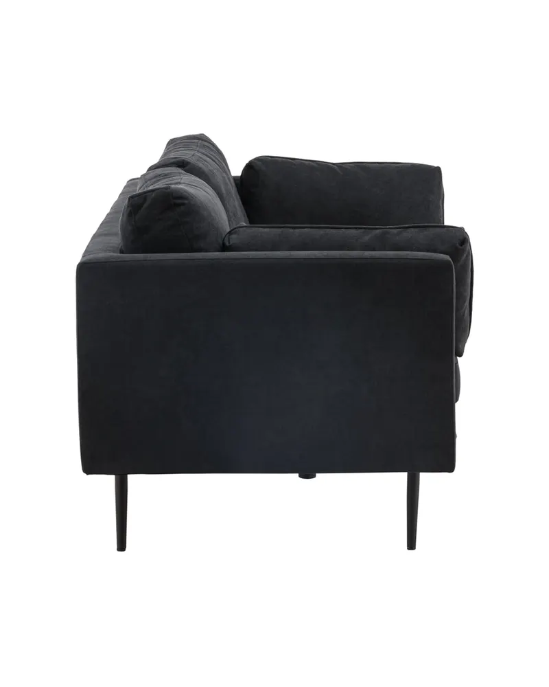 Boom Sofa mit Stahlbeinen in Schwarz, Polyester, Ansicht 4