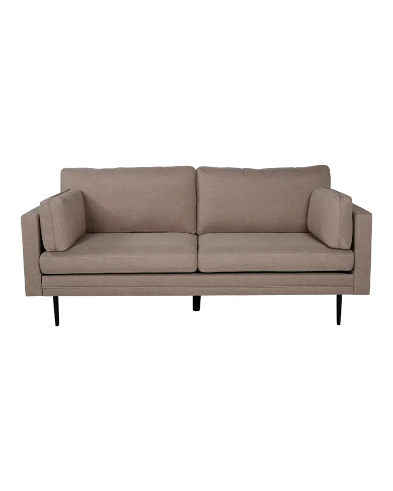 Boom Sofa mit Stahlbeinen in Braun, Gestell Schwarz, Polyester, Ansicht 1