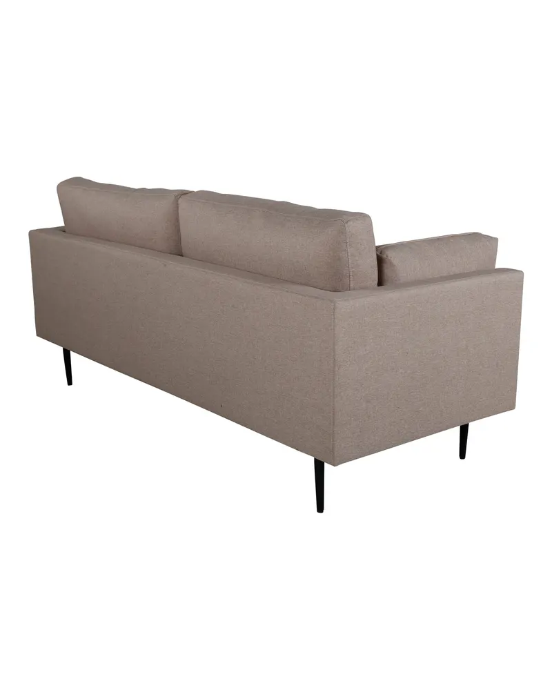 Boom Sofa mit Stahlbeinen in Braun, Gestell Schwarz, Polyester, Ansicht 4