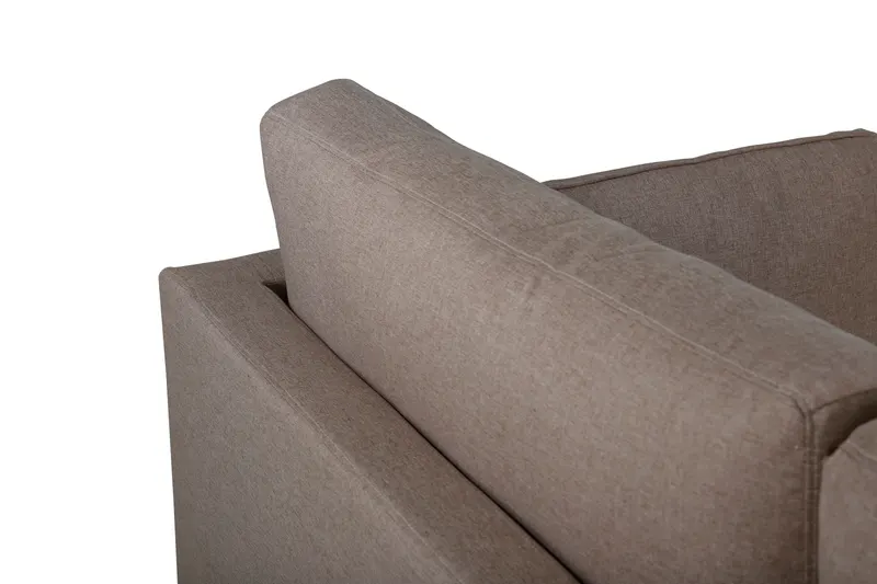 Boom Sofa mit Stahlbeinen in Braun, Gestell Schwarz, Polyester, Ansicht 5