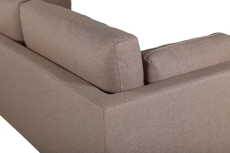 Boom Sofa mit Stahlbeinen in Braun, Gestell Schwarz, Polyester, Ansicht 6