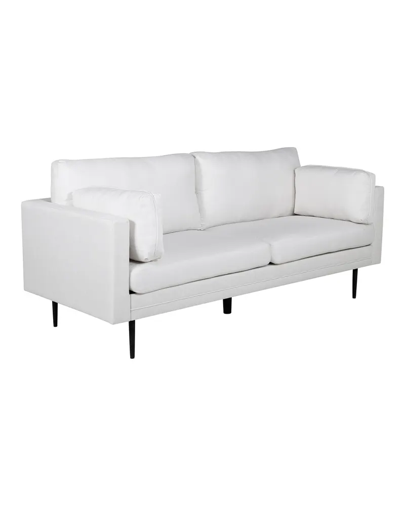 Boom Sofa mit Stahlbeinen in Hellbeige, Gestell Schwarz, Polyester, Ansicht 5