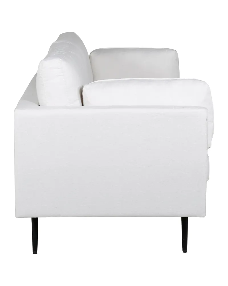 Boom Sofa mit Stahlbeinen in Hellbeige, Gestell Schwarz, Polyester, Ansicht 6