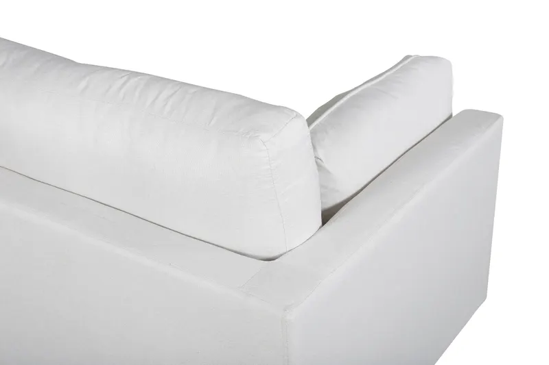 Boom Sofa mit Stahlbeinen in Hellbeige, Gestell Schwarz, Polyester, Ansicht 8