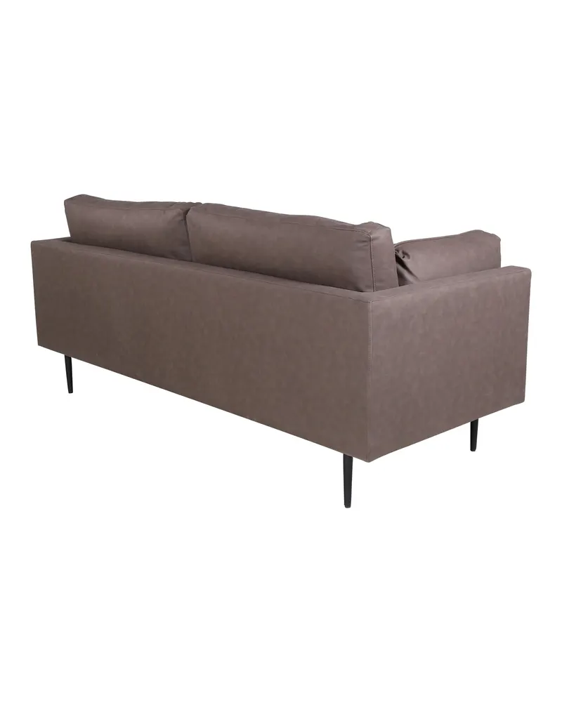 Boom Sofa mit Stahlbeinen in Braun, Gestell Schwarz, Mikrofaser, Ansicht 5