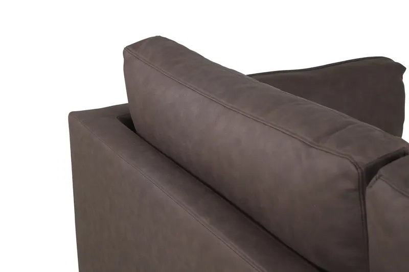 Boom Sofa mit Stahlbeinen in Braun, Gestell Schwarz, Mikrofaser, Ansicht 6
