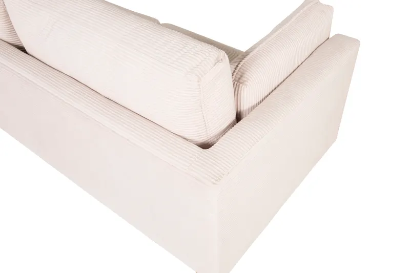 Boom Sofa mit Stahlbeinen in Beige, Gestell Gold, Polyester-Cord, Ansicht 6