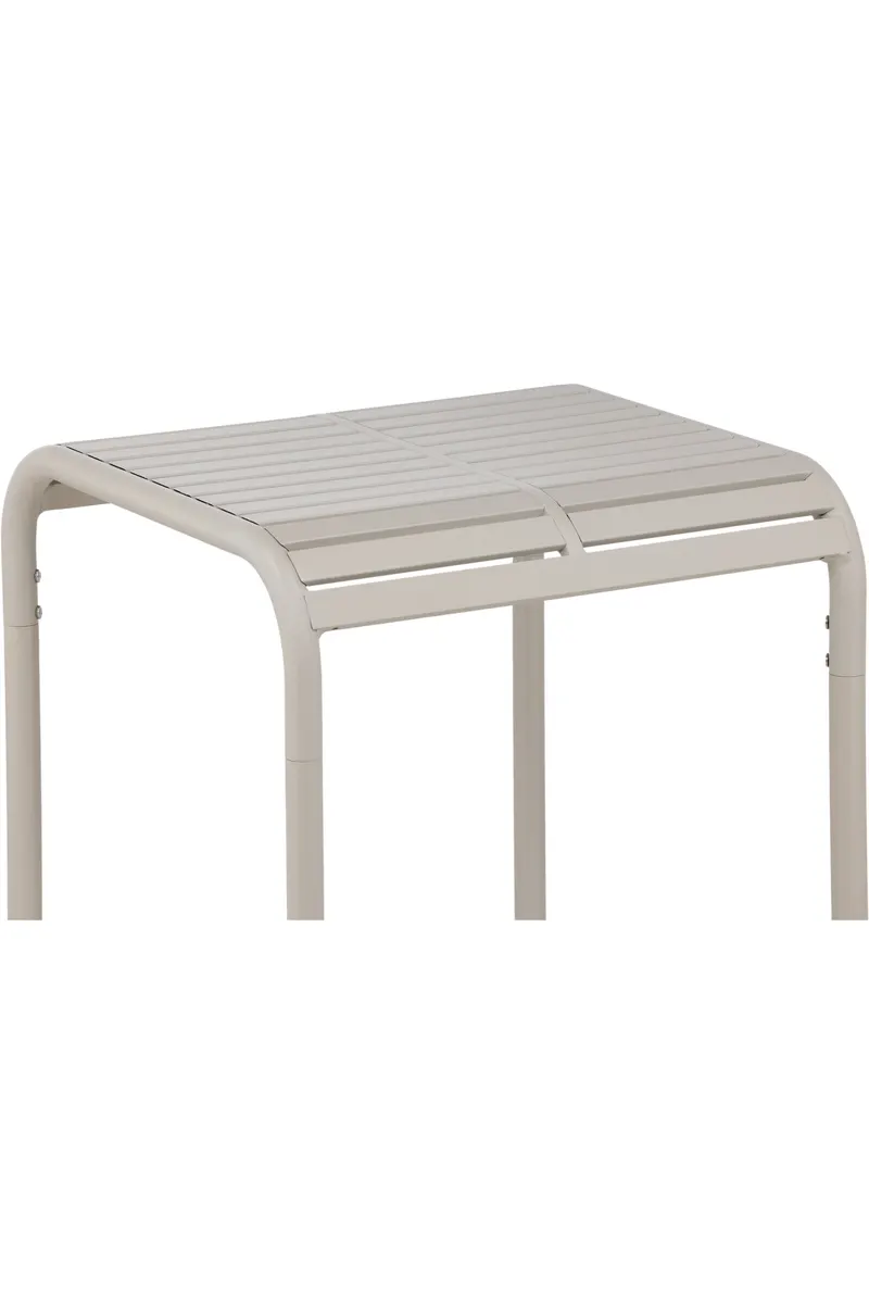 Borneo quadratischer Balkontisch aus Aluminium, Ansicht 4