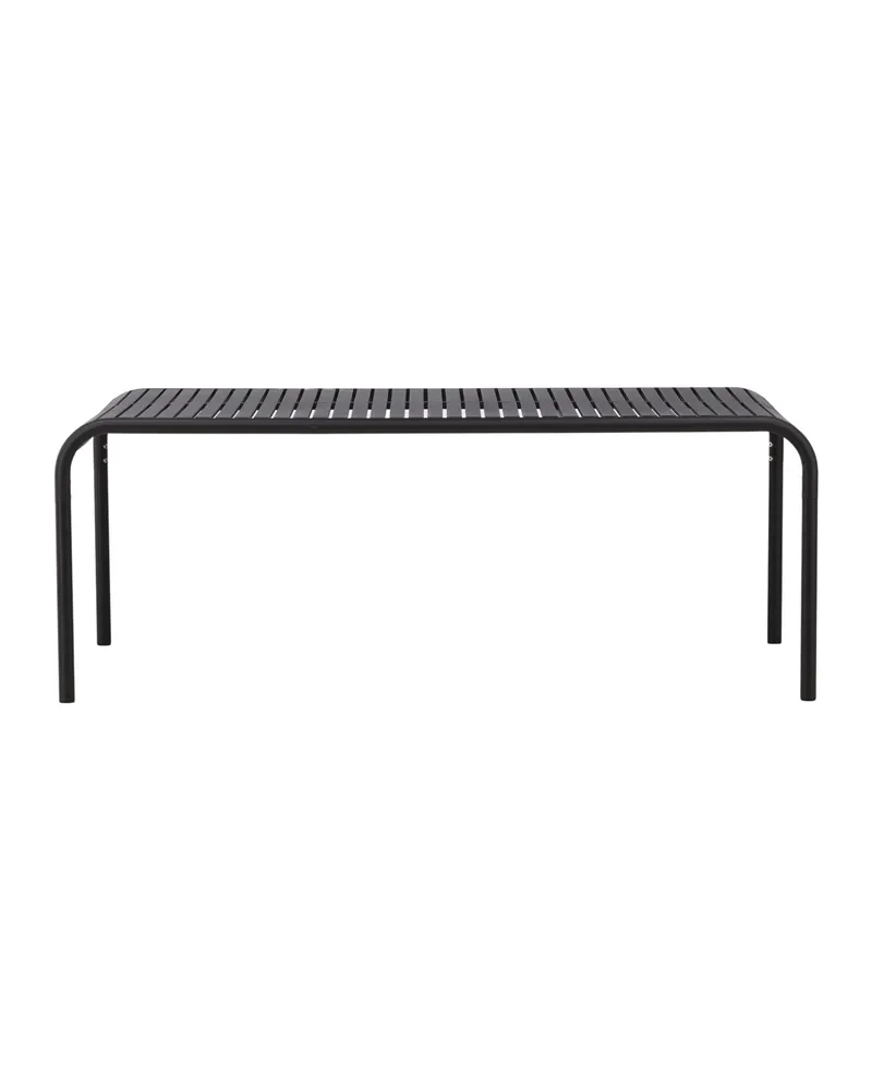 Borneo Gartentisch aus Aluminium mit gerillter Platte in Schwarz, Ansicht 11