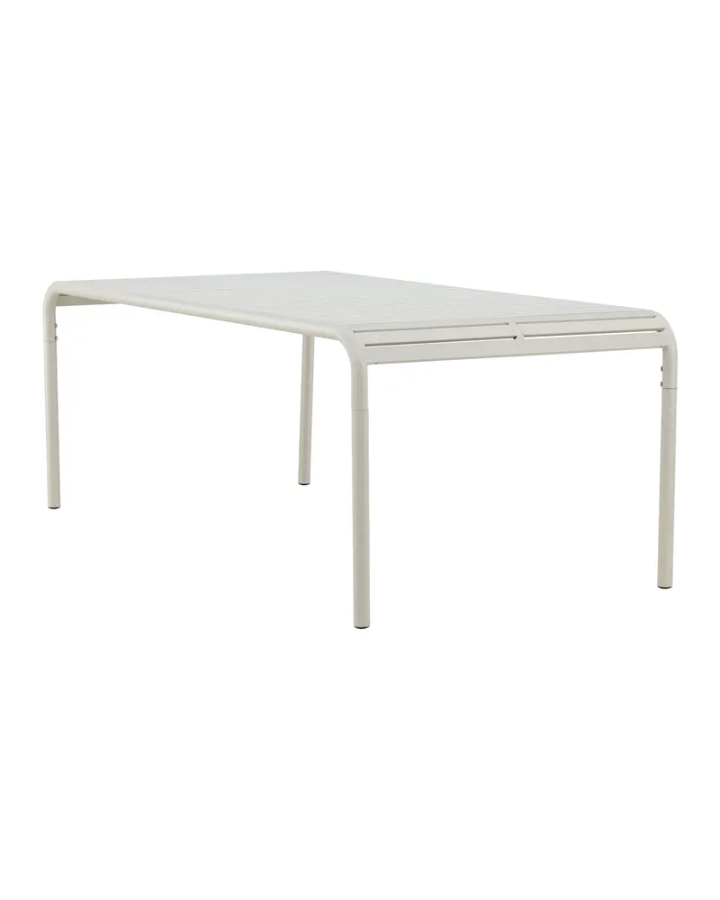 Borneo Gartentisch aus Aluminium mit gerillter Platte in Beige, Ansicht 11