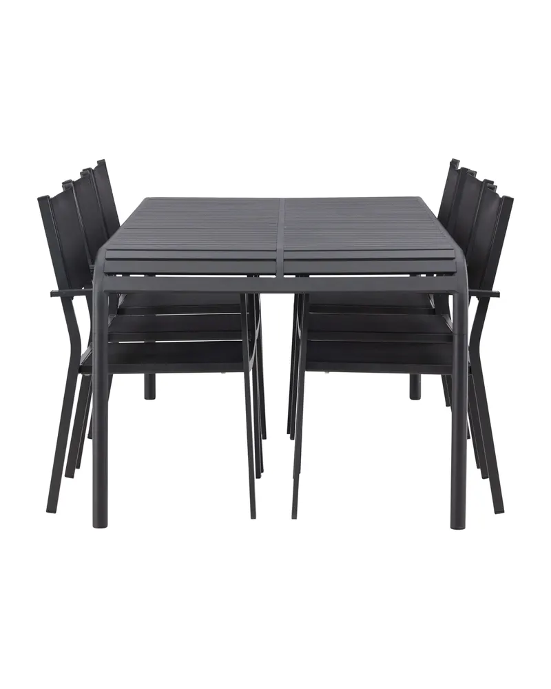 Borneo & Copacabana Gartenmöbel-Set aus Aluminium mit 6 Stühlen, Ansicht 7