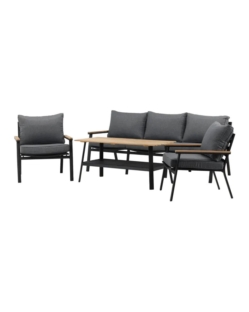 Brasilia Gartenlounge mit Dreisitzer, zwei Sesseln und Couchtisch, Ansicht 6