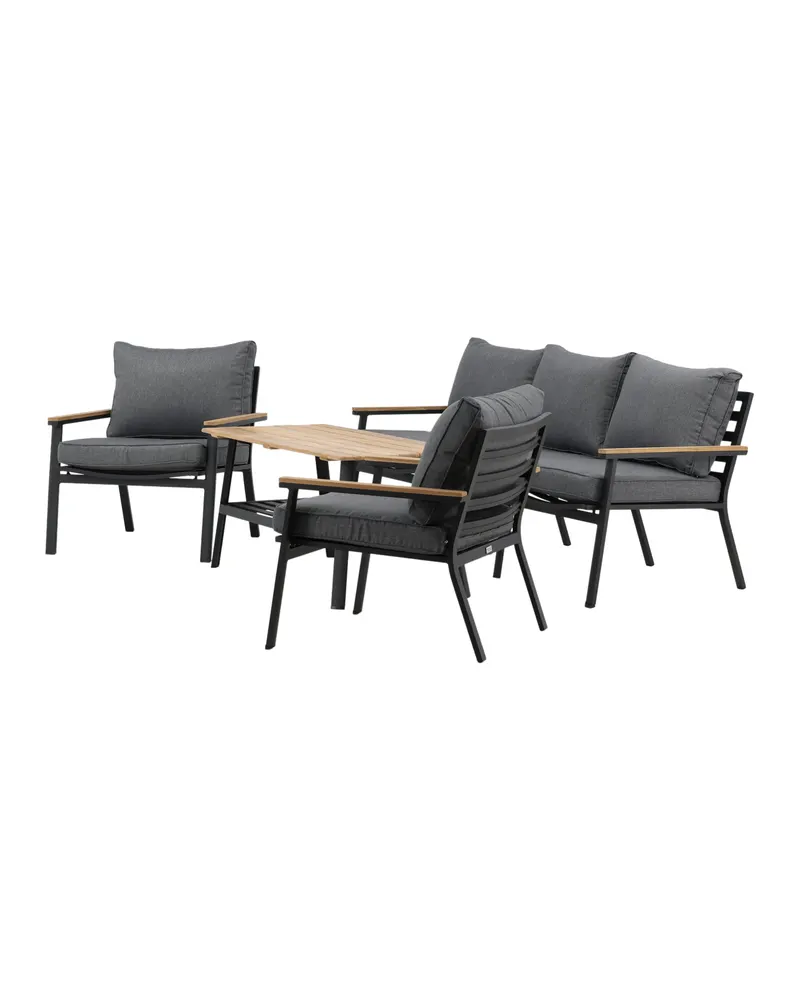 Brasilia Gartenlounge mit Dreisitzer, zwei Sesseln und Couchtisch, Ansicht 7