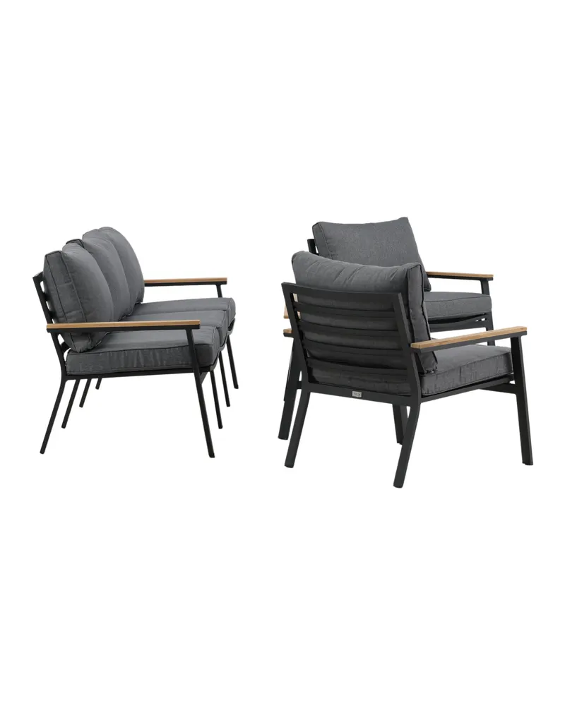 Brasilia Gartenlounge mit Dreisitzer, zwei Sesseln und Couchtisch, Ansicht 4
