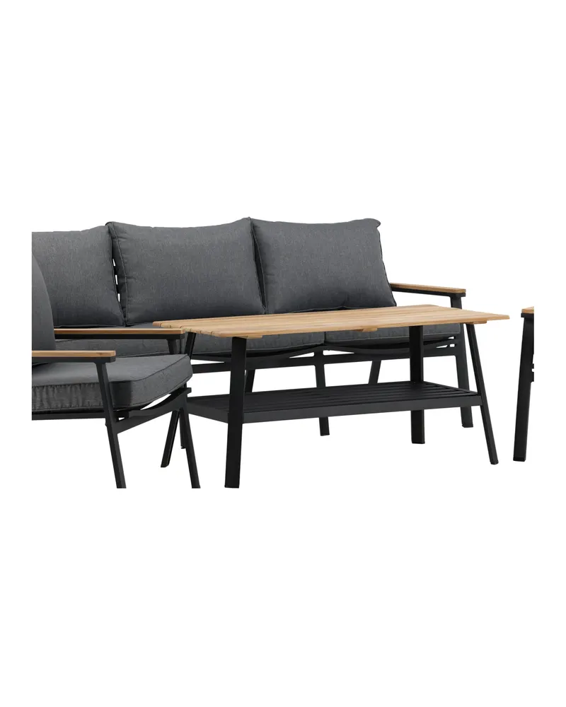Brasilia Gartenlounge mit Dreisitzer, zwei Sesseln und Couchtisch, Ansicht 5