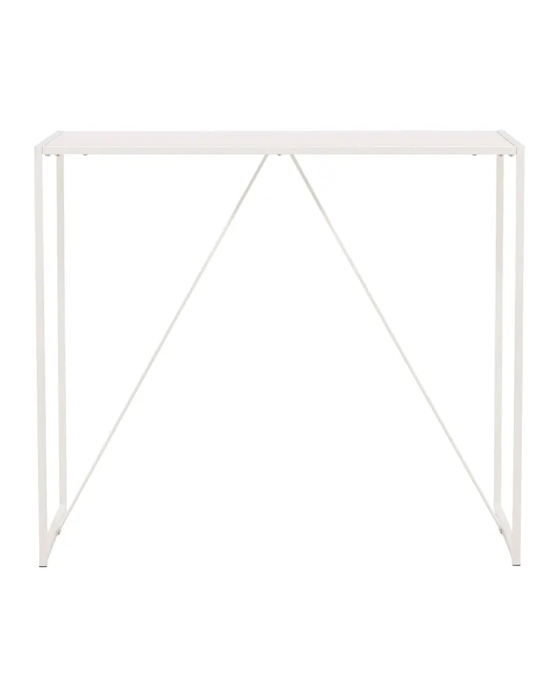 Brea rechteckiger Stehtisch 120 × 60 cm, Beige mit Schrägstreben