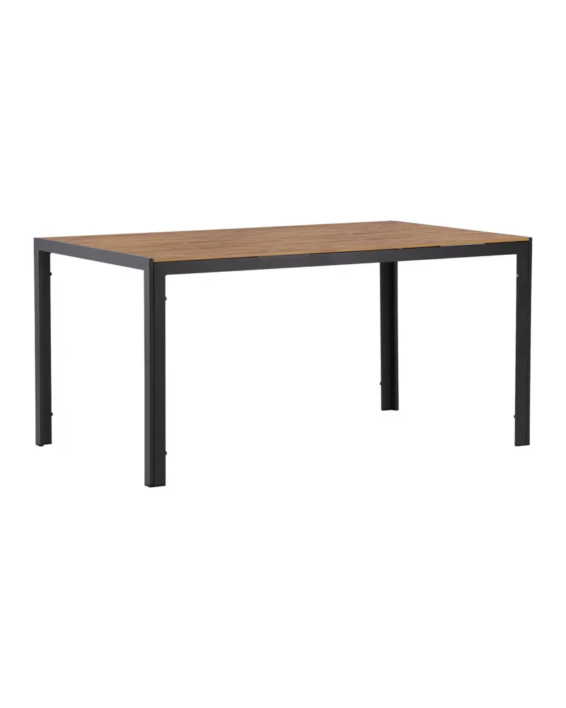 Break rechteckiger Gartentisch mit Aintwood-Platte in 150 × 90 cm, Natur, Gestell Dunkelgrau, Ansicht 2