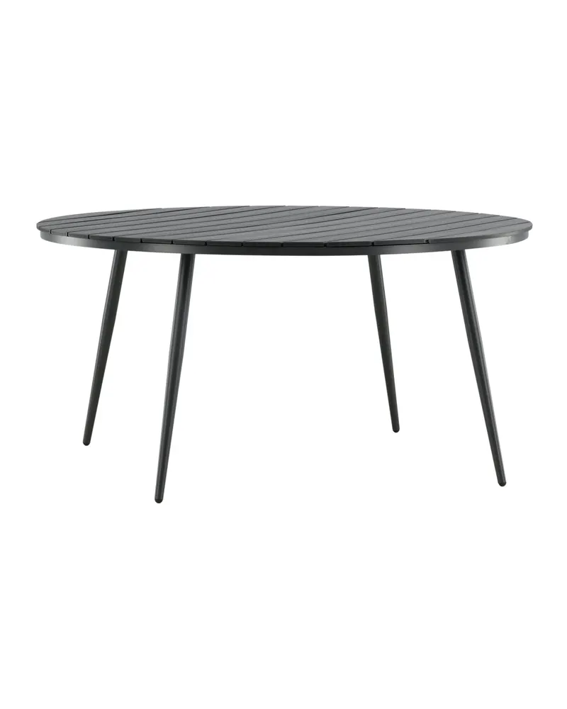 Break runder Gartentisch mit schräg gestellten Beinen in Ø 150 cm, Schwarz, Ansicht 11