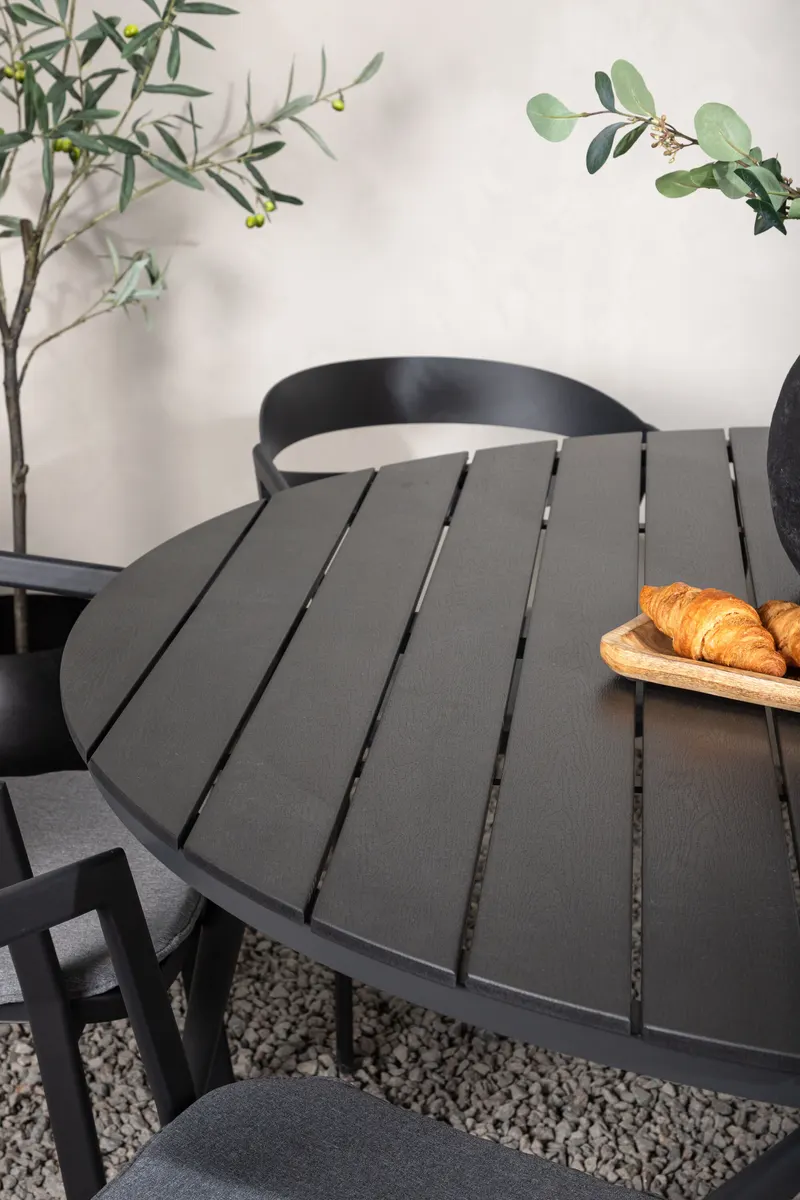 Break & Slit Gartenmöbel-Set rund mit 6 Stühlen, im Wohnraum, Ansicht 2