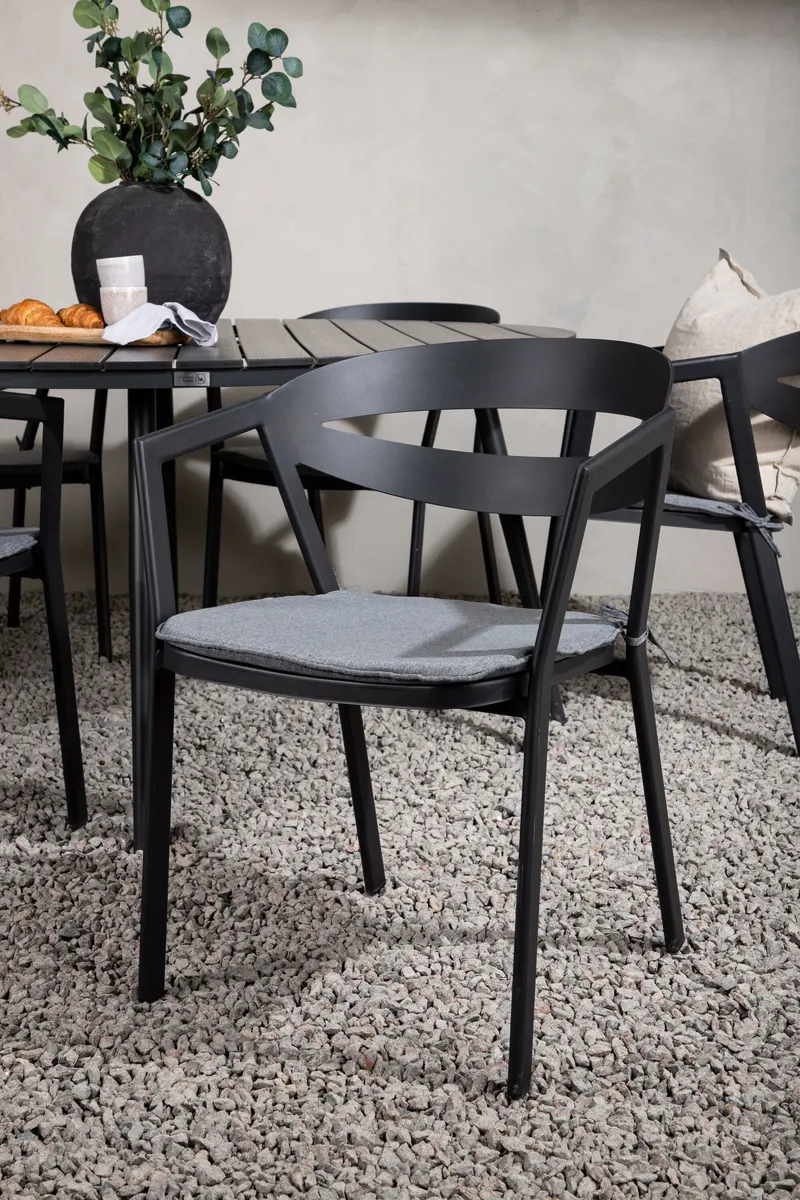 Break & Slit Gartenmöbel-Set rund mit 6 Stühlen, im Wohnraum, Ansicht 3