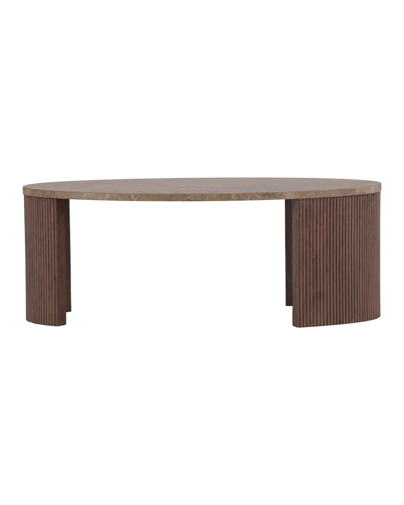 Bristol Couchtisch 120 × 60 cm mit gerillten Wangen, Ansicht 2