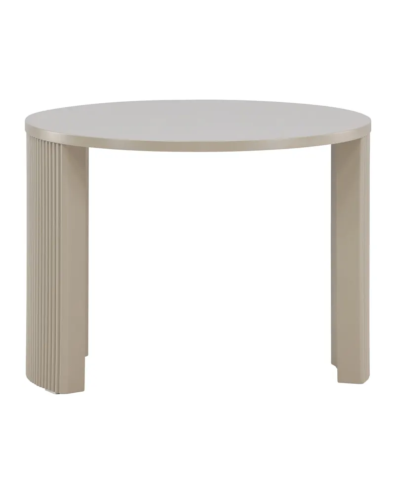 Bristol runder Couchtisch Ø 60 cm mit gerillten Bogenwangen in Beige, Ansicht 10