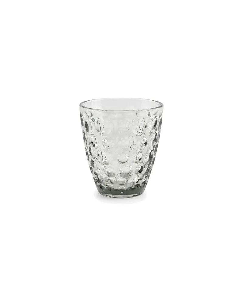 Bubble Trinkglas in Rosa oder Grau, 220 ml, Grau