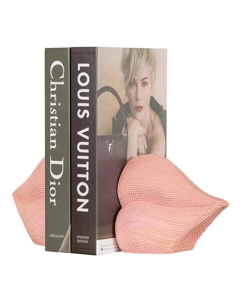 Buchstützen Kiss, Rosa von Richmond Interiors, Produktansicht 5