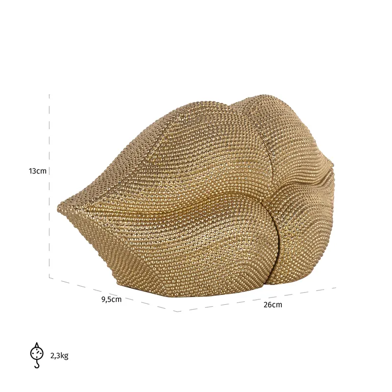 Buchstützen Kiss von Richmond Interiors, Maßzeichnung 24
