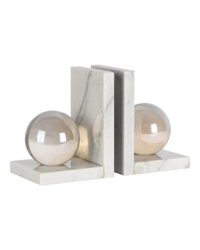 Buchstützen Lulu Weiß von Richmond Interiors, Produktansicht 2