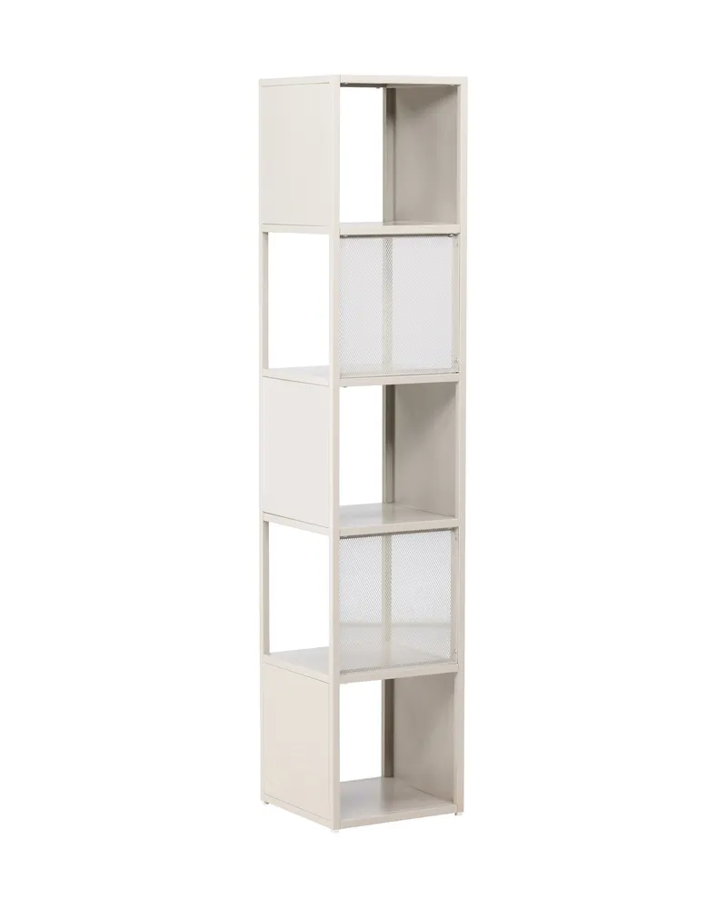 Buenos Aires schmales Bücherregal mit fünf Fächern in Beige, Ansicht 7
