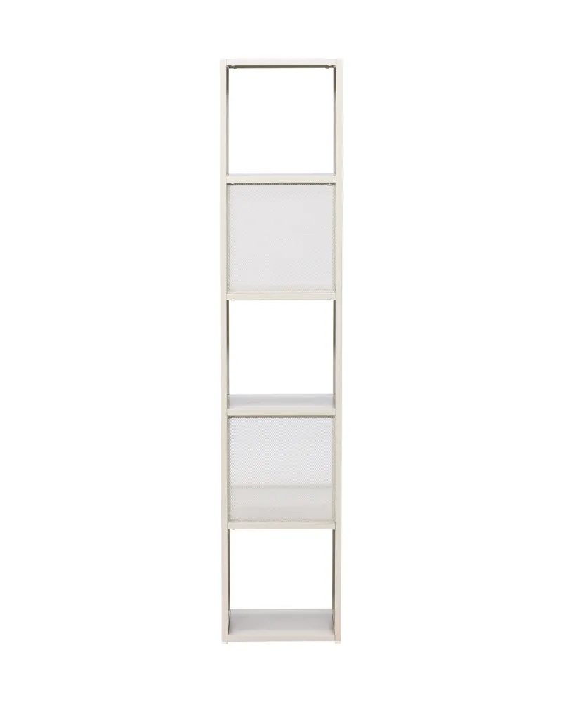 Buenos Aires schmales Bücherregal mit fünf Fächern in Beige, Ansicht 8