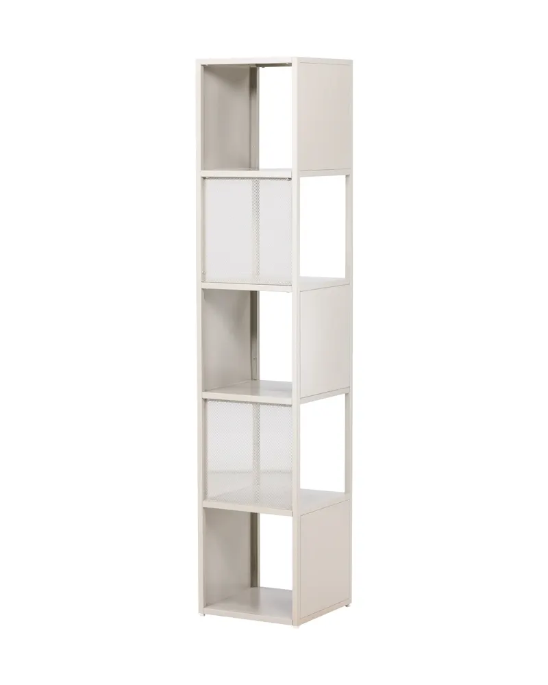 Buenos Aires schmales Bücherregal mit fünf Fächern in Beige, Ansicht 9