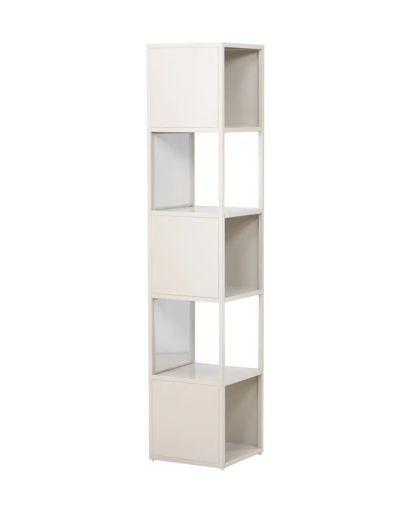 Buenos Aires schmales Bücherregal mit fünf Fächern in Beige, Ansicht 12