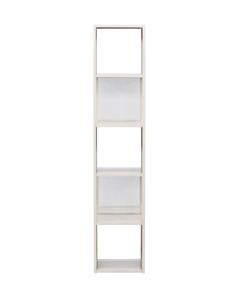 Buenos Aires schmales Bücherregal mit fünf Fächern in Beige, Ansicht 2