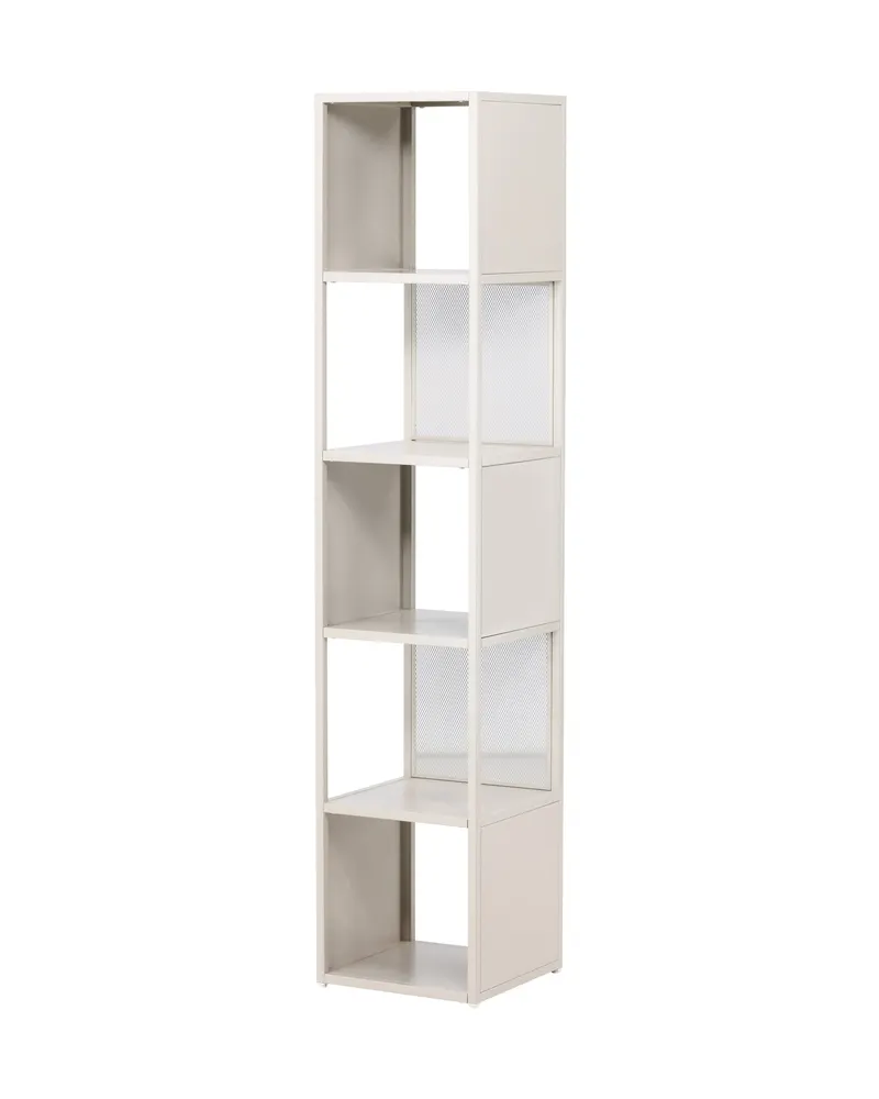 Buenos Aires schmales Bücherregal mit fünf Fächern in Beige, Ansicht 3