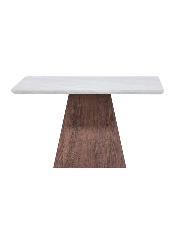 Cael quadratischer Couchtisch 80 × 80 cm in Marmoroptik