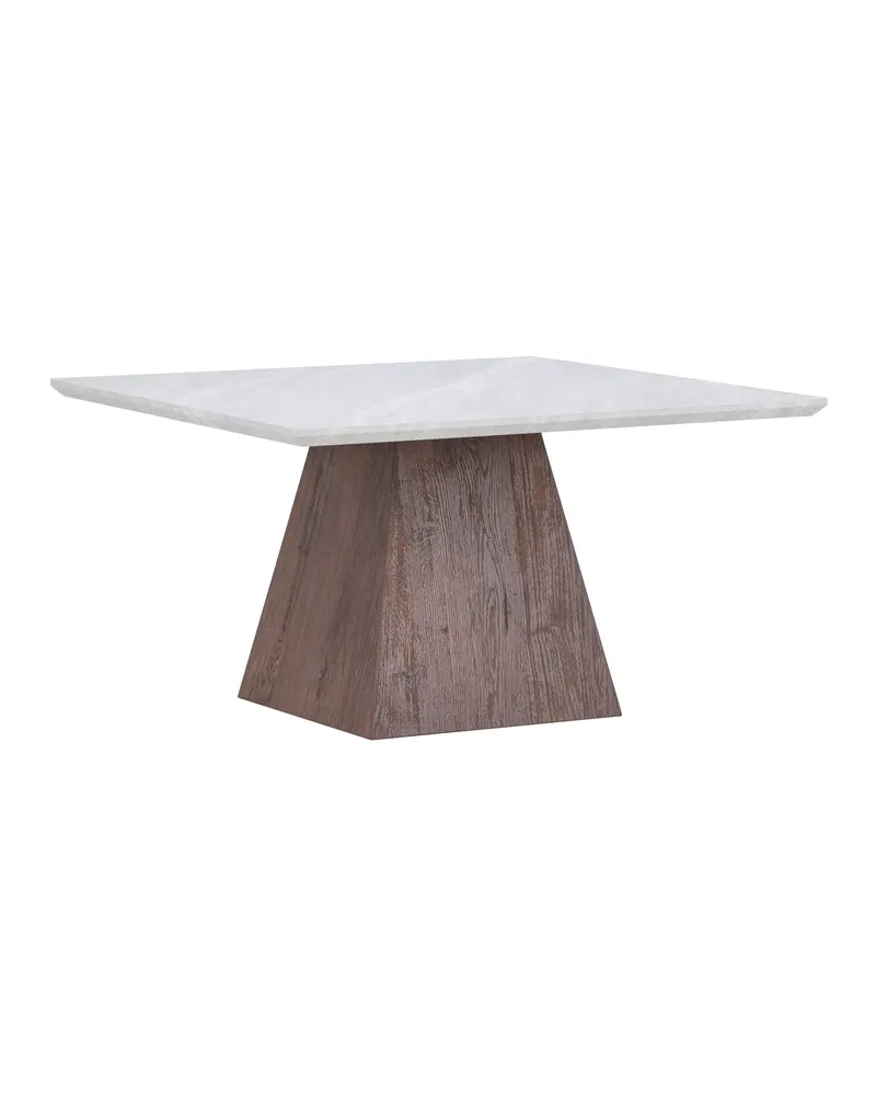 Cael quadratischer Couchtisch 80 × 80 cm in Marmoroptik, Ansicht 3