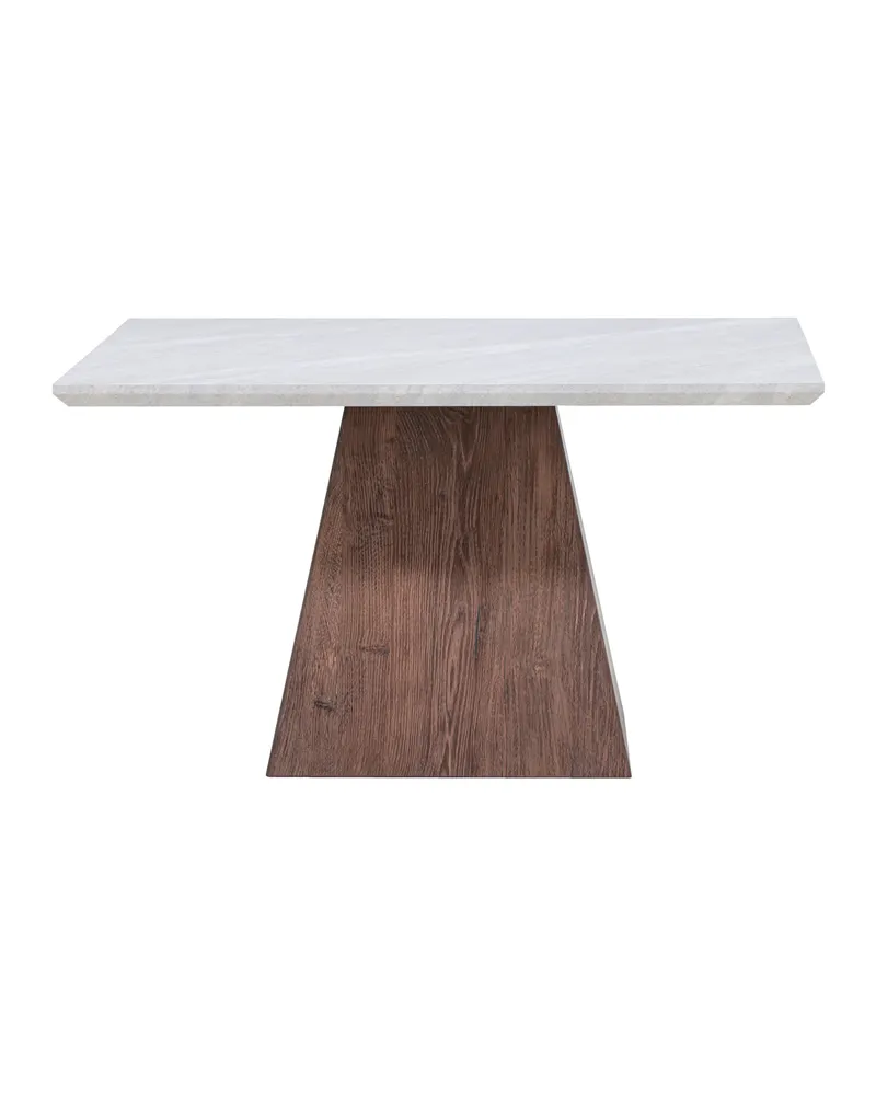 Cael quadratischer Couchtisch 80 × 80 cm in Marmoroptik, Ansicht 4