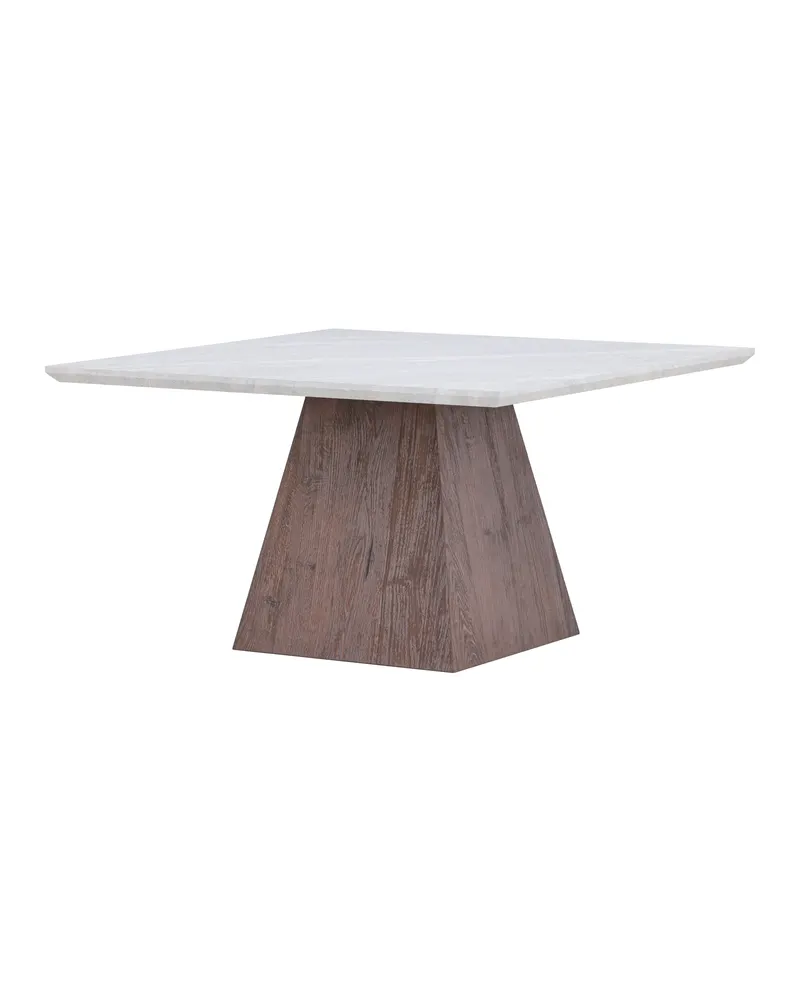 Cael quadratischer Couchtisch 80 × 80 cm in Marmoroptik, Ansicht 5