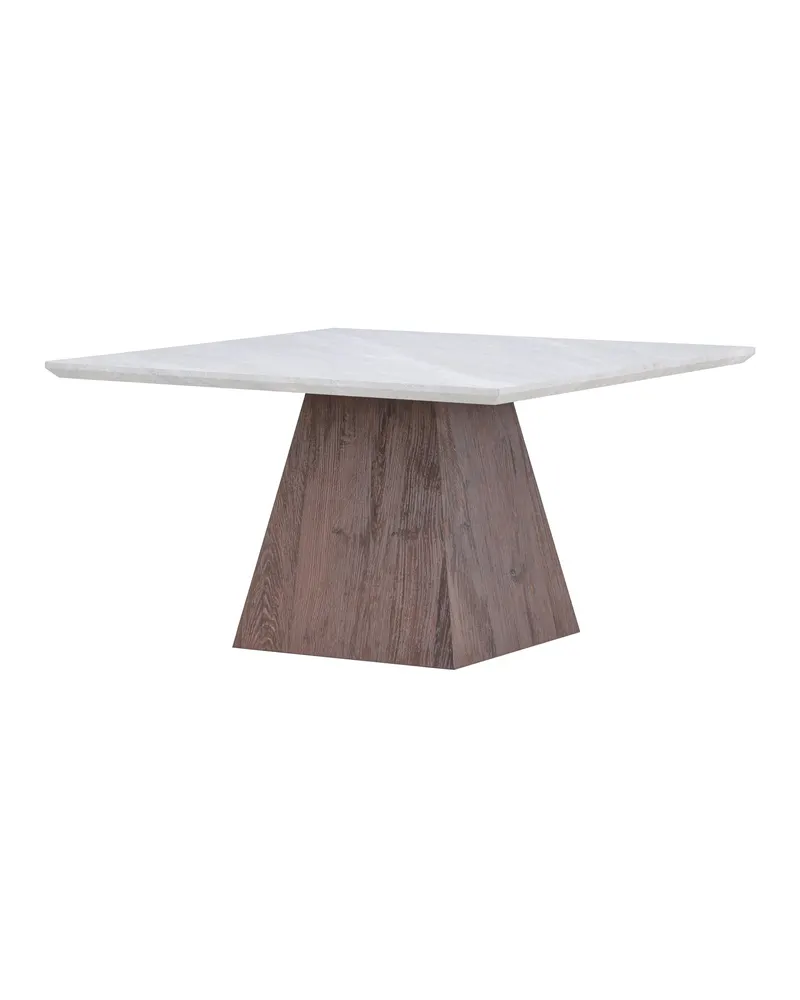 Cael quadratischer Couchtisch 80 × 80 cm in Marmoroptik, Ansicht 8