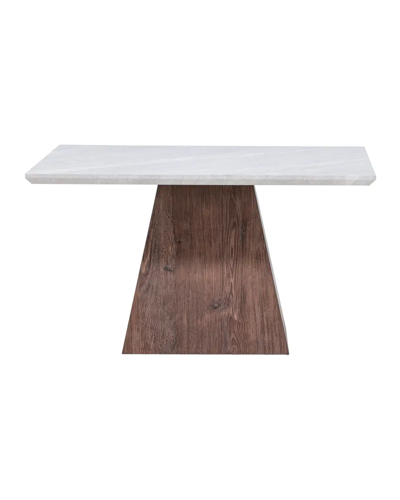 Cael quadratischer Couchtisch 80 × 80 cm in Marmoroptik, Ansicht 10
