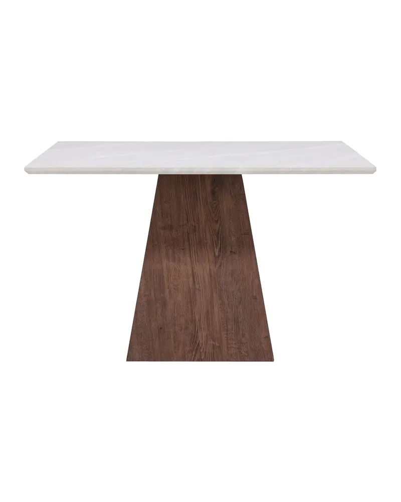 Cael quadratischer Esstisch 120 × 120 cm in Steinoptik