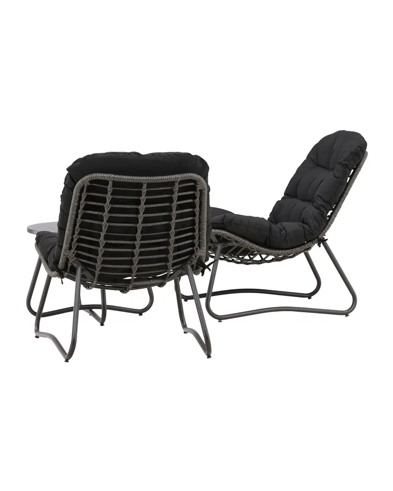 Cala Gartenlounge mit zwei Loungesesseln und rundem Tisch, Ansicht 8