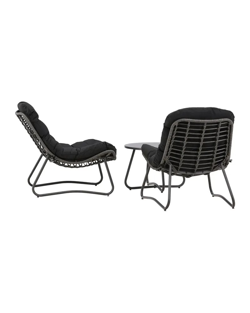 Cala Gartenlounge mit zwei Loungesesseln und rundem Tisch, Ansicht 10